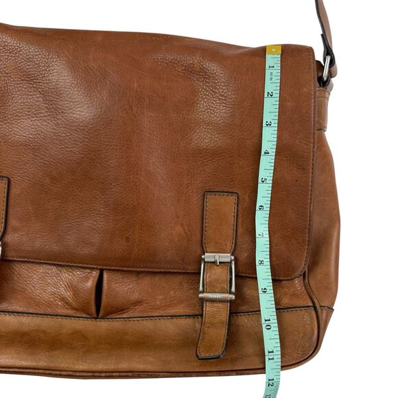 Frye Oliver Leather Messenger Bag Work School Travel Computer Laptop - Picture 16 of 16